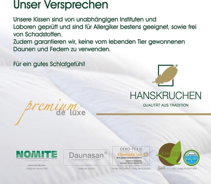 Actual product image Hanskruchen Premium de Luxe (80 x 80 cm)