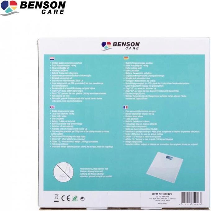 Image du produit Benson Pèse-personne numérique jusqu'à 180 kg (180 kg)