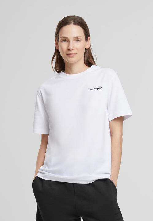 Produktbild Mister Tee MisterTee Be Happy Wording EMB Tee - 193913 (XL)