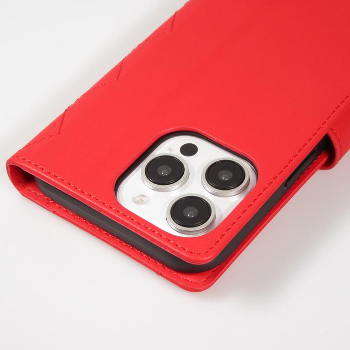 Image du produit PhoneLook Fourre Flip matelassé élégant avec fermeture magnétique et lanière et emplacements pour cartes Rouge (Apple iPhone 16 Pro Max)