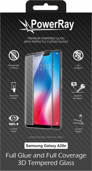 Actual product image PowerRay Full Glue Glass (1 Piece, Samsung Galaxy A20e)