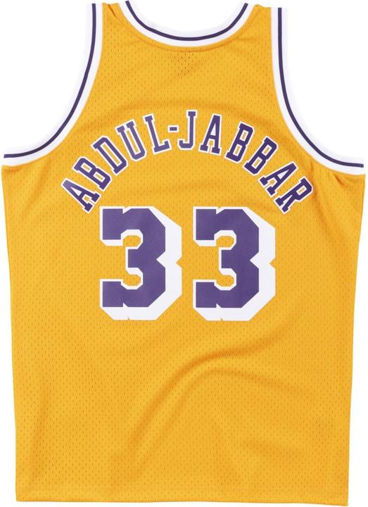 Actual product image Mitchell & Ness Swingman Jersey La Lakers 198485 Kareem Abduljabbar (M)