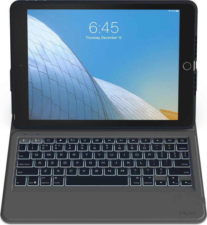 Zagg Keyboard-Rugged Messenger-Apple-iPad 10.2-KB-Charcoal-Nordic, Apple, iPad, Black, 25.9 cm (10.2 (iPad)