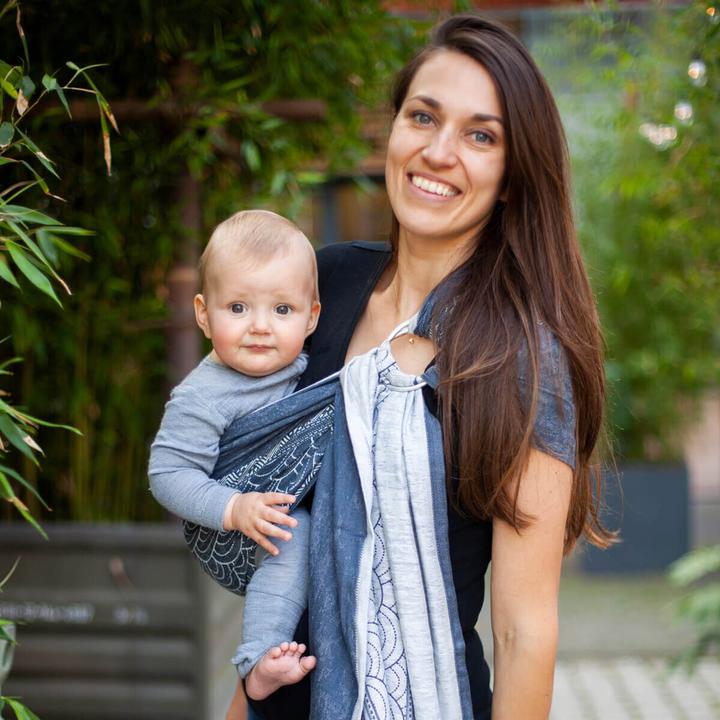 Image du produit Hoppediz Écharpe de portage Ring-Sling qualité biologique (2 m)
