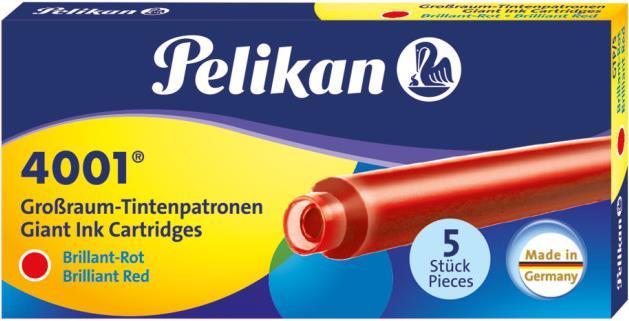 Immagine prodotto Pelikan Cartuccia di grande capacità 4001 GTP/5 (cartucce d'inchiostro, Rosso)