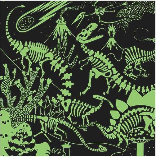 Image du produit Mudpuppy Puzzle Glow in Dark, dinosaures éclairés (0.90 pièces)