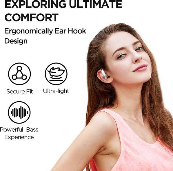 Actual product image 1More Open Earbuds S70 (White) (Wireless)