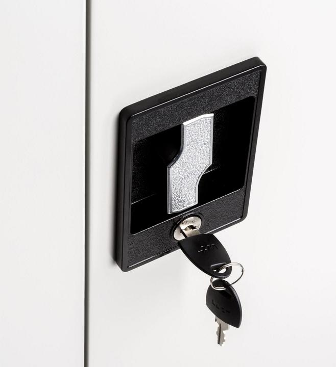 Immagine prodotto tectake 2x Armadio portadocumenti a 5 scomparti (40 x 90 x 180 cm)