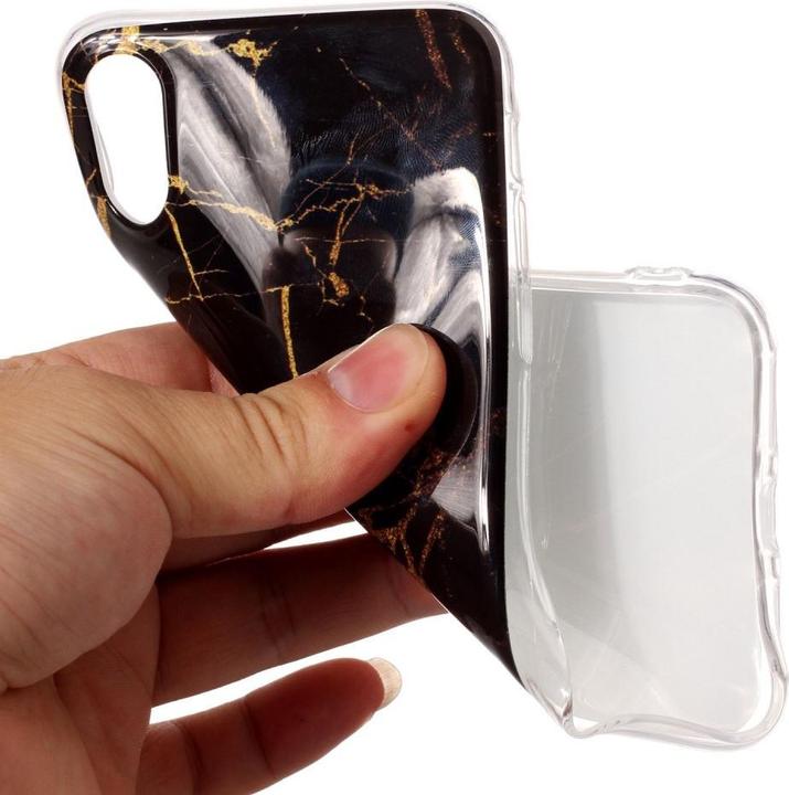 Actual product image Cover-Discount Silicone Rubber Case Marble (Apple iPhone XS, Apple iPhone X)