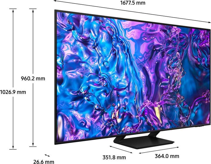 Image du produit Samsung TV QLED 75" Q70D 2024, 4K, Smart TV (75", Q70D, QLED, 4K, 2024)