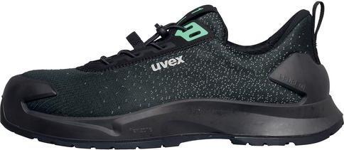 Actual product image Uvex Sports uvex 1 x-craft low shoes S1 PL 68081 black, green width 10 size 41 (S1P, 41)