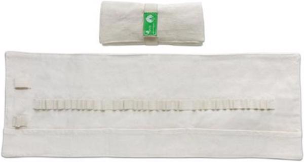 Actual product image No Name Case cotton natural rollable with 37 insertion flaps