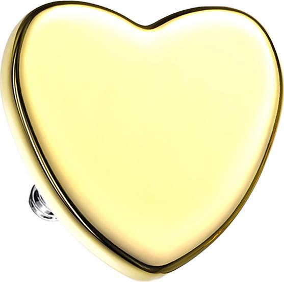 Immagine prodotto Star Piercing Cuore dermico placcato in oro (Acciaio chirurgico 316L)