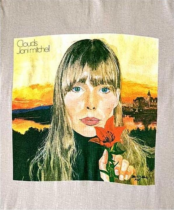 Immagine prodotto Joni Mitchell Clouds Maglietta Adulto Unisex (S)