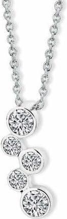 Crystalp Elegant necklace with clear crystals Cathy Bubble 3264.CRY. R