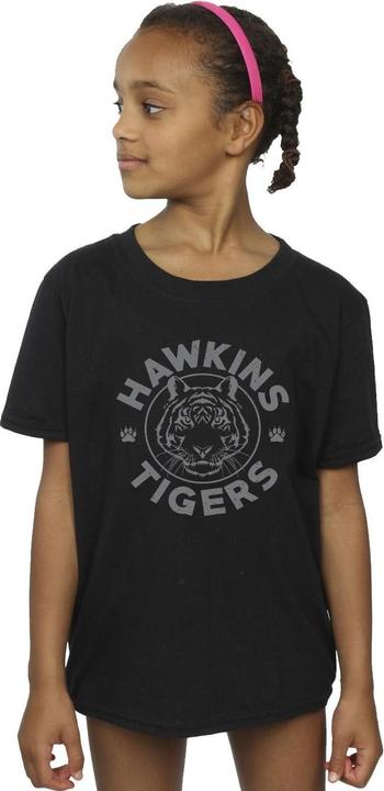 Immagine prodotto Netflix Stranger Things Hawkins Grey Tiger Maglietta Ragazze (128)
