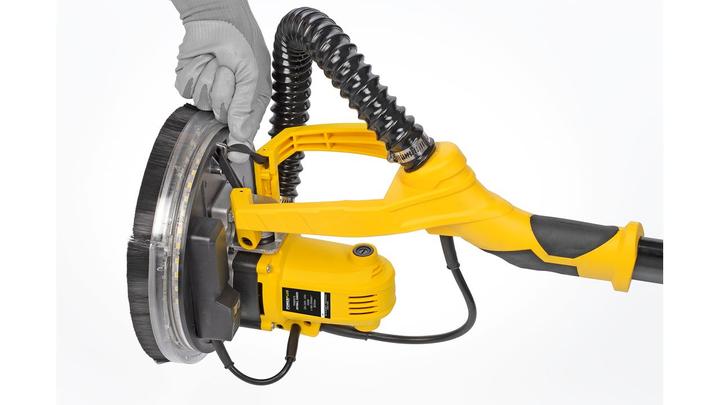 Produktbild Powerplus Trockenausbau-schleifer teleskopisch 1050W Ø225mm - 6 Acc. (Tellerschleifer, 1050 W)