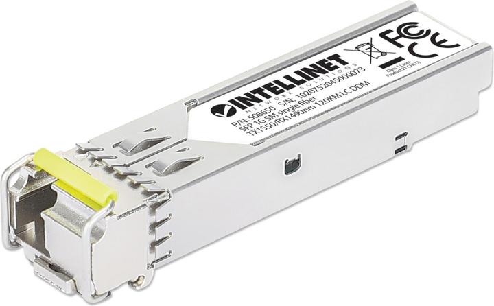Actual product image Intellinet Gigabit SFP Mini-GBIC Transceiver WDM bidirectional for fibre optic cable
