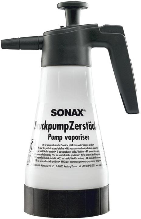 Actual product image Sonax Pressure pump sprayer for acid/alkaline products (1.25 l)