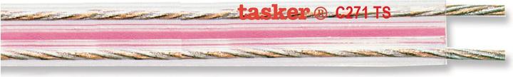 Actual product image Tasker Flat Audio, transparent, 100m, PVC 4.2x10.7mm (100 m)