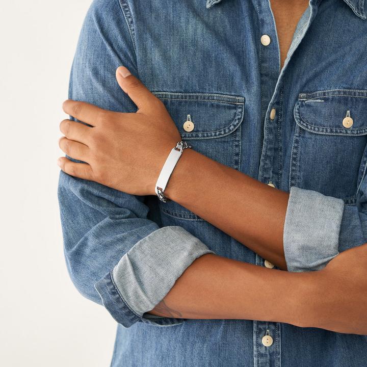 Image du produit Fossil Bracelet Drew (19.50 cm, Acier inoxydable)