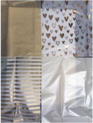 Actual product image Artoz Tissue paper gold (Wrapping paper, 50 x)