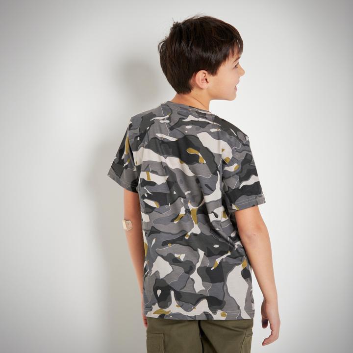 Image du produit Solognac T-shirt enfants camouflage WOODLAND gris (12, 13, 14)