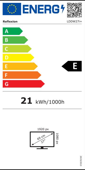 Energie-Label Reflexion LDDW27i+ (27", LDDWi+, LCD, Full HD)