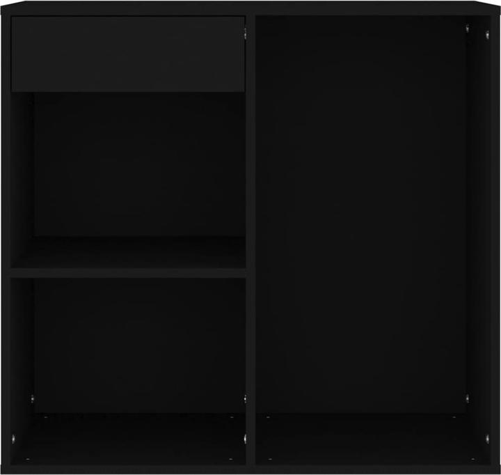 Produktbild VidaXL Kosmetikschrank Schwarz 80x40x75 cm Holzwerkstoff (80 x 40 x 75 cm)