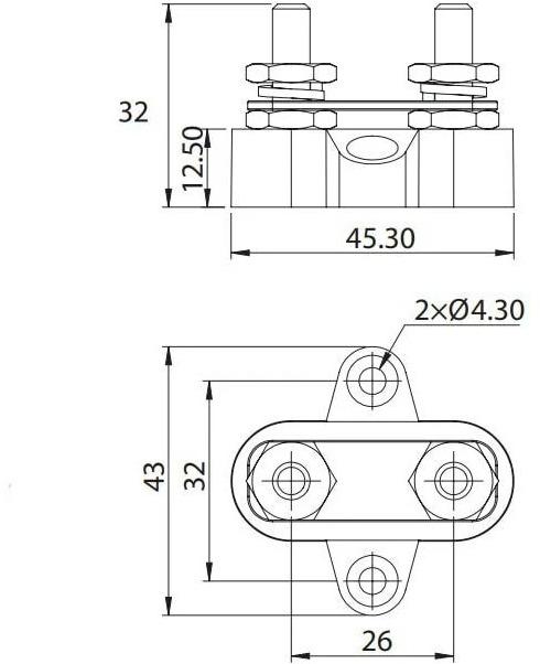 Produktbild Swaytronic Bus Bar - schwarz - M6 (Solarstecker)