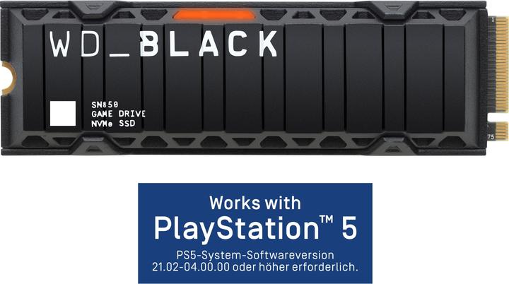Image du produit WD Black SN850 with heatsink (1000 Go, M.2 2280)