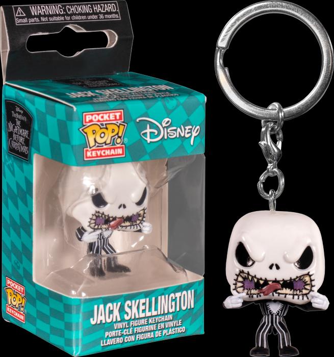 Image du produit Funko Portachiavi Pop! Nightmare Bef. Xmas : Jack (Scary)