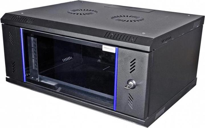 Actual product image Wirewin Wall cabinet 600X450X4U Pro 2nd Gen FP 19 / 4U / Black (4 RU, 19 inch rack)