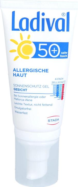 Immagine prodotto Ladival Gel di protezione solare per pelli allergiche SPF 50+, 50 ml Gel (Crema solare, SPF 50, 50 ml)