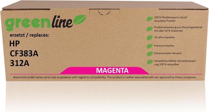 Produktbild Inkadoo Toner greenline ersetzt HP CF 383 A / 312A Toner, magenta Magenta (M)