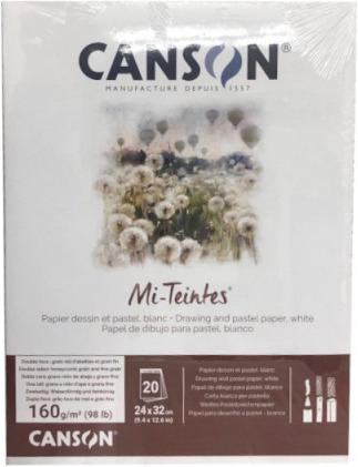 Actual product image Canson Mi-Teintes block white 24x32cm (240 x 320 mm)