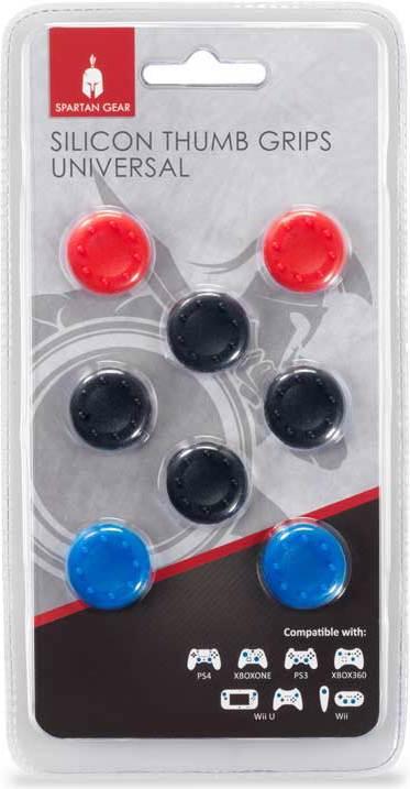 Image du produit GED Grips per analogici (4 neri,2 rossi, 2 blu) Ps4/One/Switch (PS4, Switch)