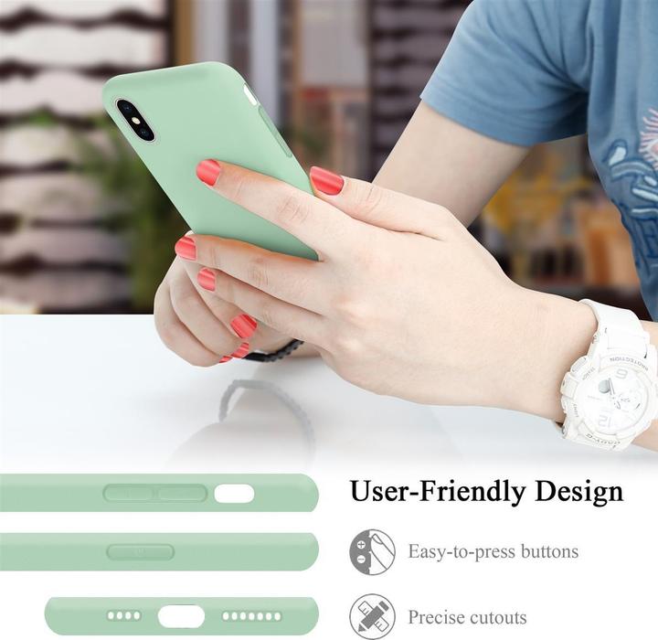 Actual product image Cadorabo TPU Liquid Silicone Case Cover (Apple iPhone XS Max)