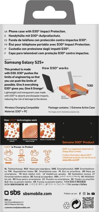 Immagine prodotto SBS Copertina posteriore (Samsung Galaxy S25+)