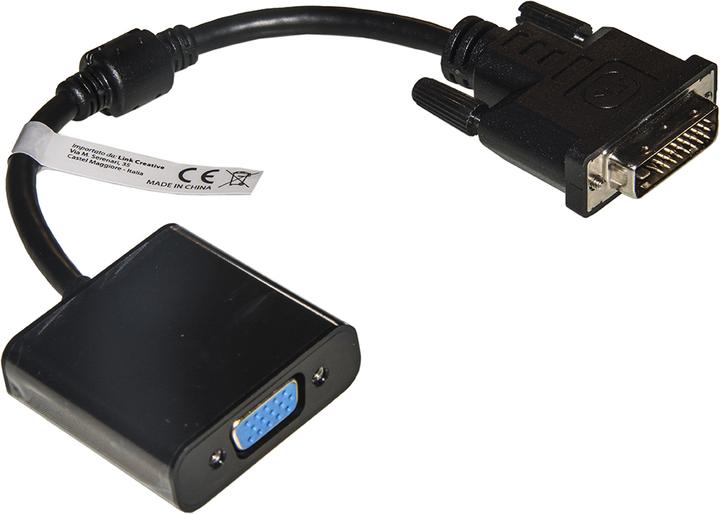 Produktbild ADATTATORE DVI-D 24+1-VGA M/F CON CAVO (DVI, VGA, 20 cm)