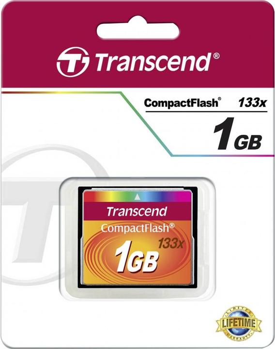 Image du produit Transcend Carte Compact Flash (1 Go, CF)