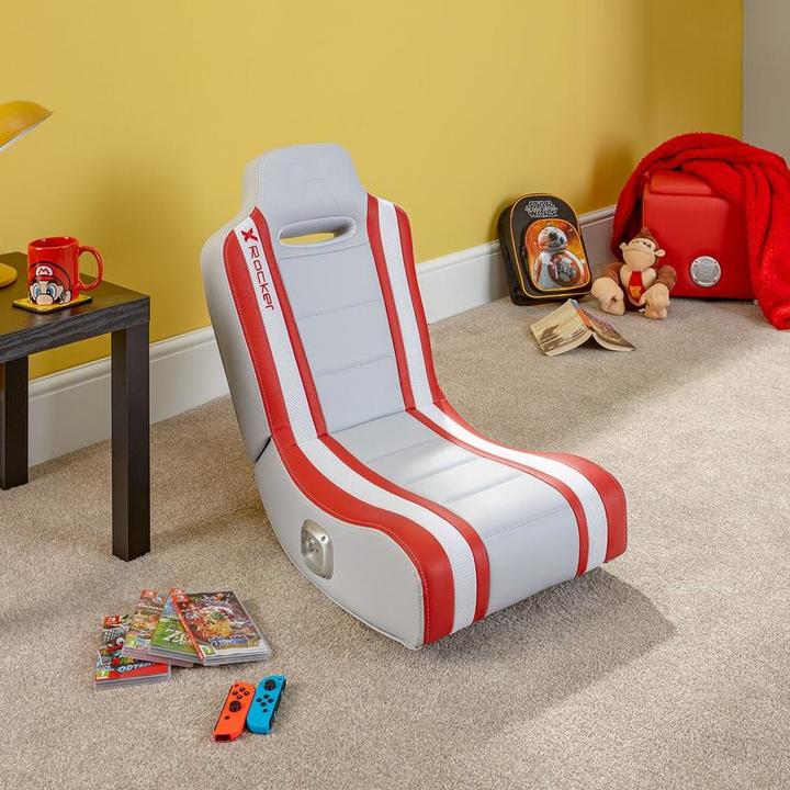 Actual product image X Rocker Shadow 2.0 Stereo Audio Gaming Floor Rocker Red