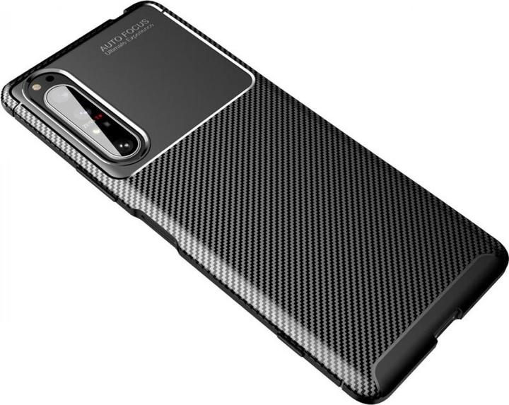 Produktbild Screenguard Sony Xperia 5 II Hülle Carbon Design TPU Case (Sony Xperia 5 II)