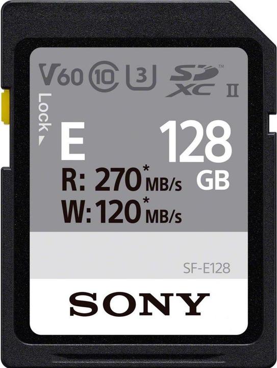 Sony SF-E series (128 GB, SDXC, U3, UHS-II)
