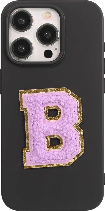 Produktbild PhoneLook Sticker Aufkleber für Handy/Tablet/Computer 3D gestickt Violett Buchstabe B
