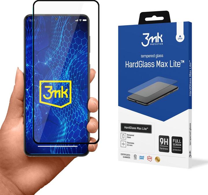 Actual product image 3MK Hardglass Max Lite screen protector (1 Piece, Samsung Galaxy S22+)