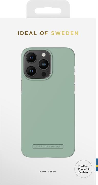 Actual product image iDeal Of Sweden Designer Hard Cover Sage Green (Apple iPhone 14 Pro Max)