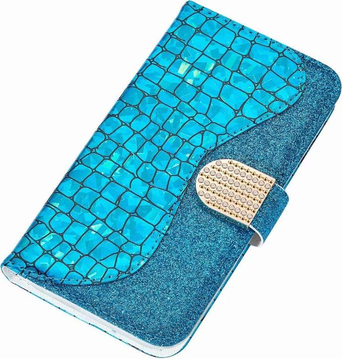 Immagine prodotto PhoneLook Cover Flip Croco Strass blu (Apple iPhone 7)