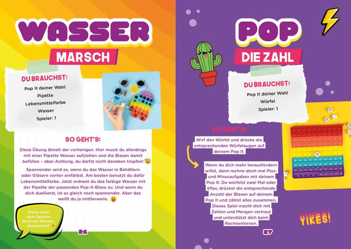 Produktbild Pop it Fidget Toys – Games, Hacks & more vom YouTube-Kanal Hey PatDIY (Deutsch, Patti Lee, 2021)