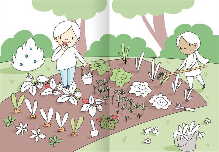 Actual product image My big colourful colouring book - Farm